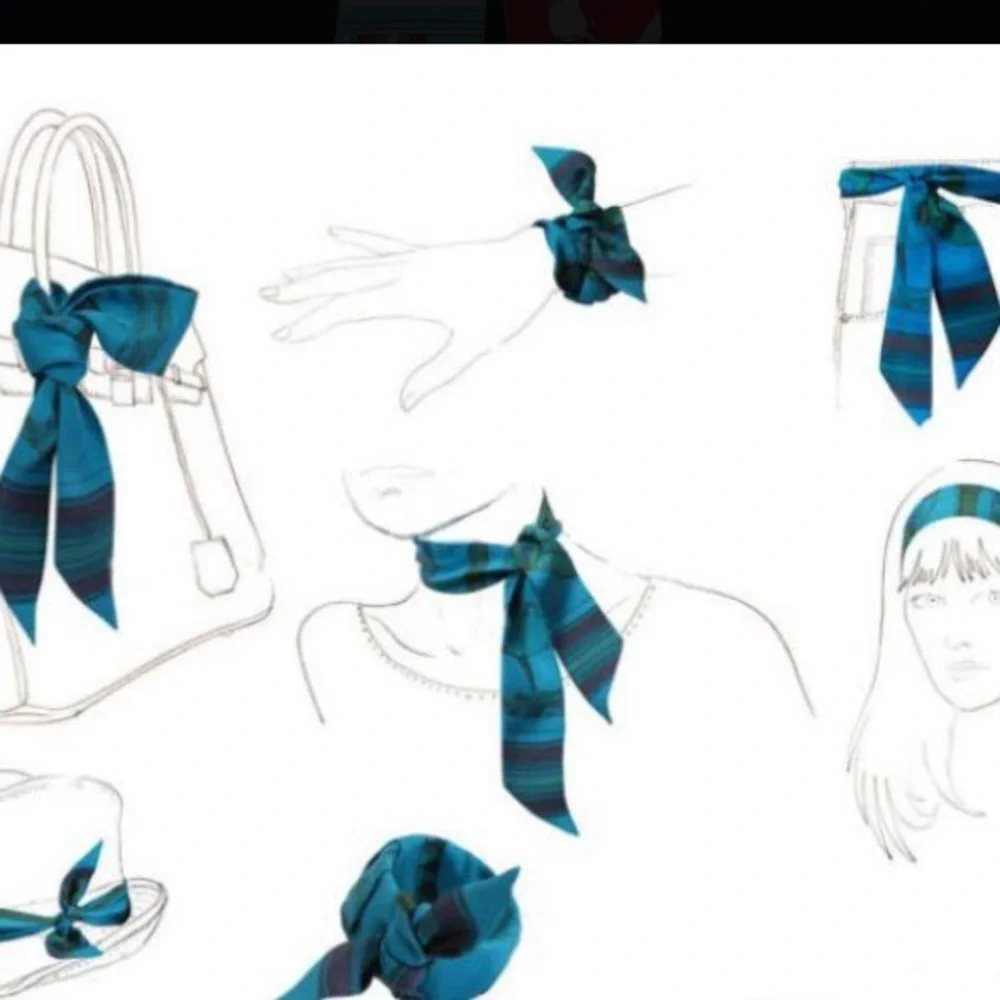 🆕NIP: Twilly Multipurpose Silk/Polyester Blend Scarf